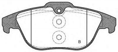 OPEN PARTS bpa130520 -  Комплект тормозных колодок, дисковый тормоз